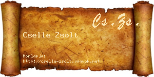 Cselle Zsolt névjegykártya